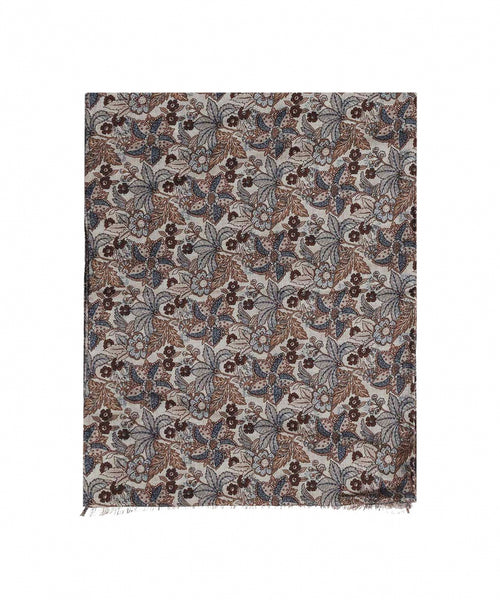 Thin wool scarf | Brown