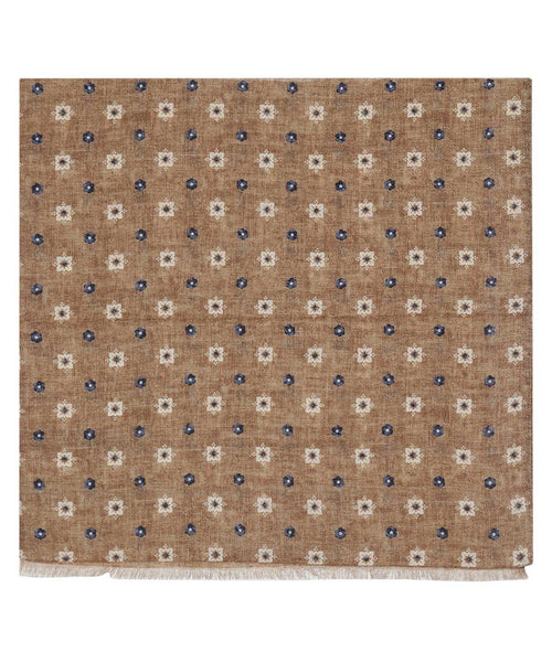 Thin wool scarf | Brown