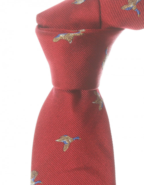 Woven Silk Tie | Red