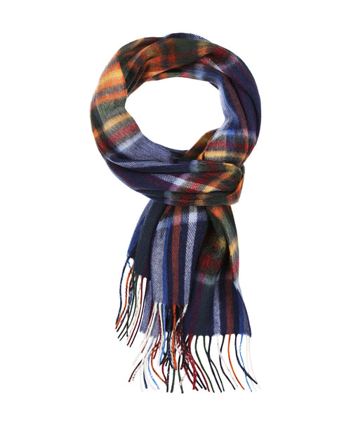 Sjaal Wol en Cashmere 30X190 | Blauw