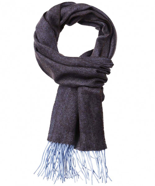 Merino Wool Scarf | Blue