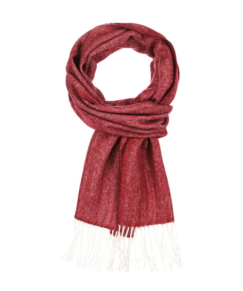 Merino Wool Scarf | Red