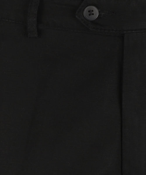 Chino Derby Linen and Cotton | Black