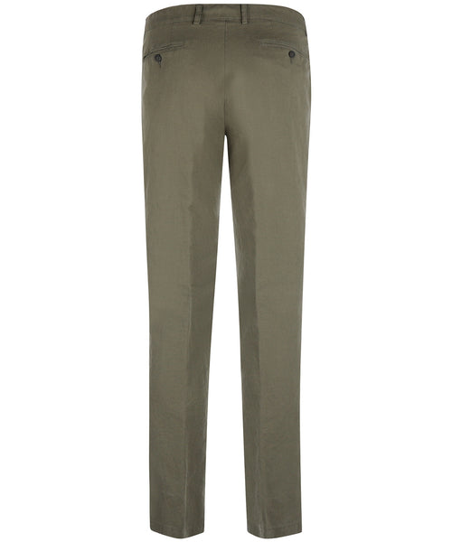 Chino Derby Linen and Cotton | Green