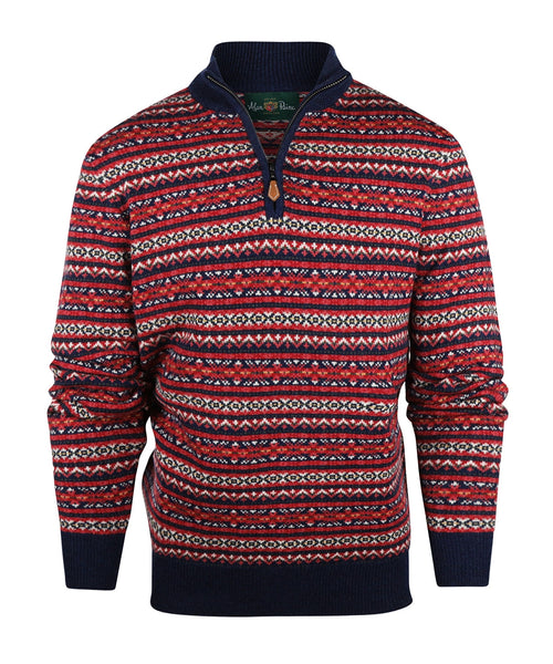 Polo Pullover FairIsle | Denim Blue