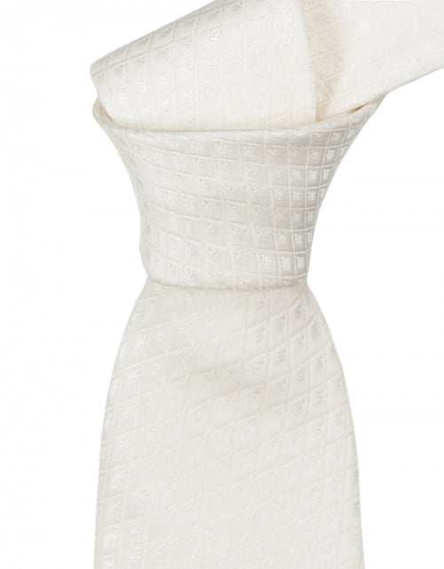 Tie plus pocket square combo | White