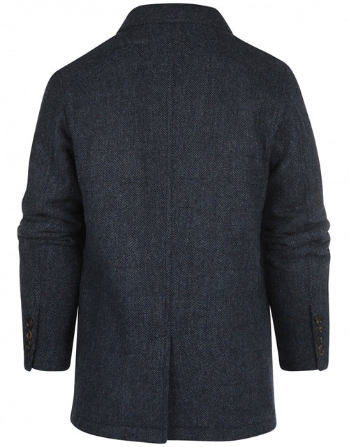 Long coat Tweed | Blue