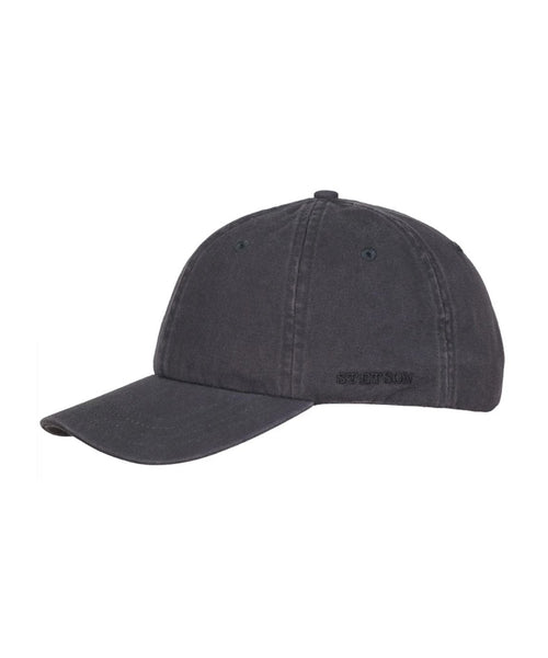 Stetson Baseball Cap Cotton | Anthracite Grey