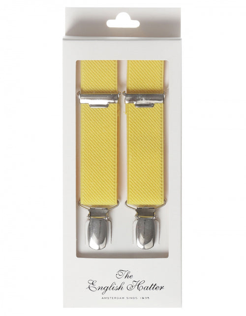 Narrow Braces with Clips | Yellow