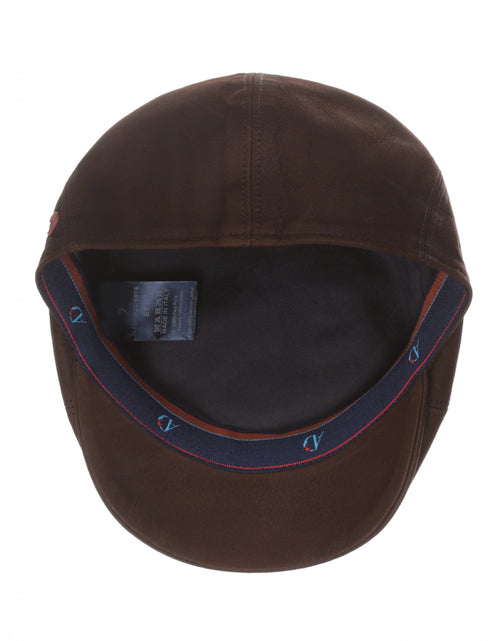 Balloon Leather Cap | Brown