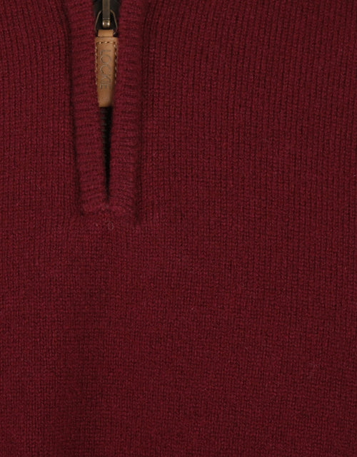 Sweater zipper | Bordeaux Red