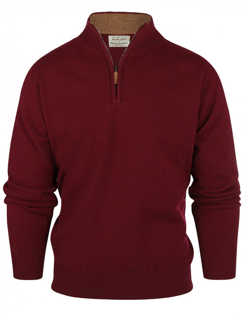 Sweater zipper | Bordeaux Red