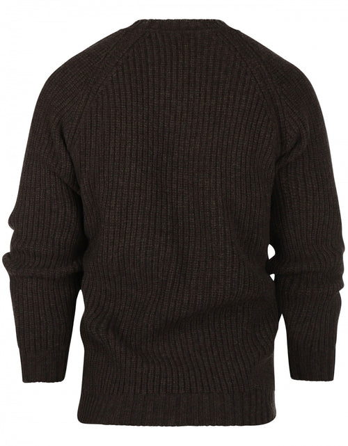 William Lockie Joss Earl Crew Neck Sweater | Cocoa