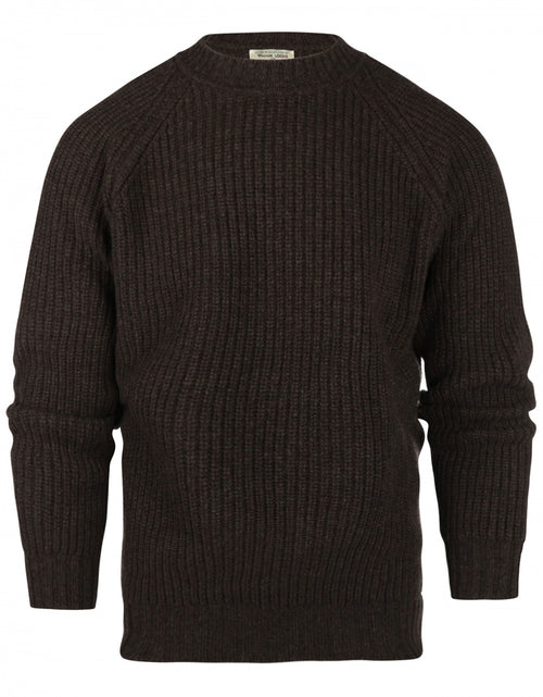 William Lockie Joss Earl Crew Neck Sweater | Cocoa