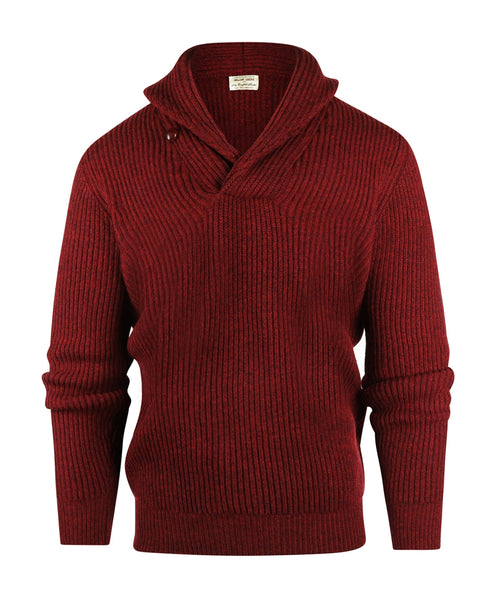 William Lockie Pullover Shawl Collar | Red Velvet