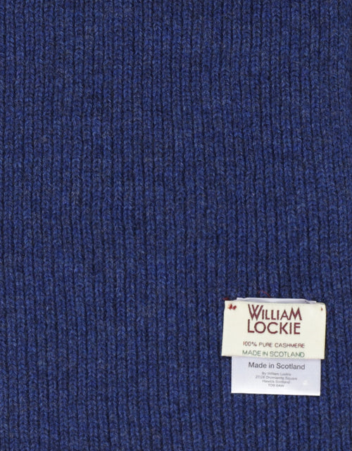 WL Cashmere Rib Scarf | Blue