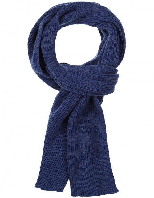 WL Cashmere Rib Scarf | Blue