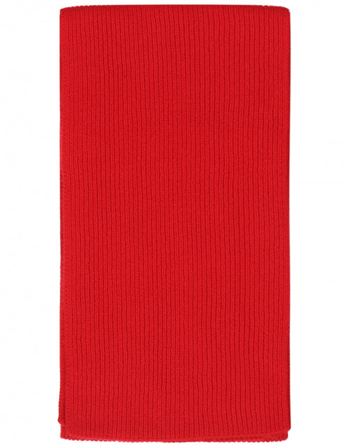 WL Cashmere Rib Scarf | Red