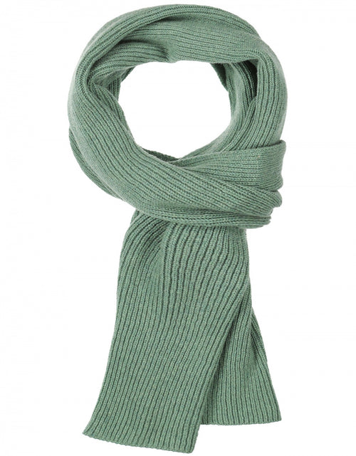 WL Cashmere Rib Scarf | Green