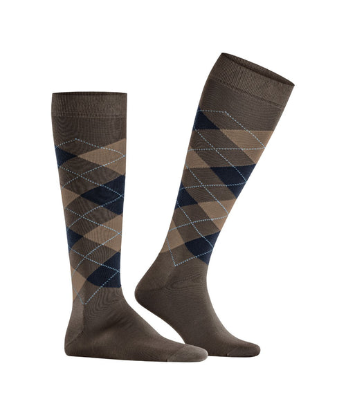 Manchester Men's Knee Socks | Brown