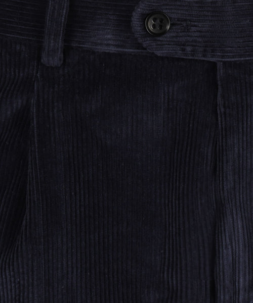 Corduroy Pants Wide Rib | Navy Blue