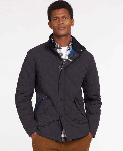 Barbour Shoveler Quilted Jacket | Navy Blue