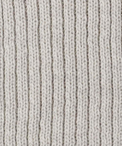 Ribbed merino sjaal | Grijs