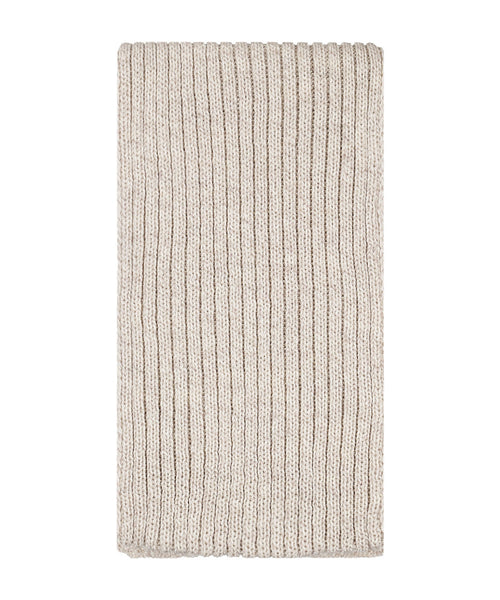 Ribbed merino sjaal | Bruin