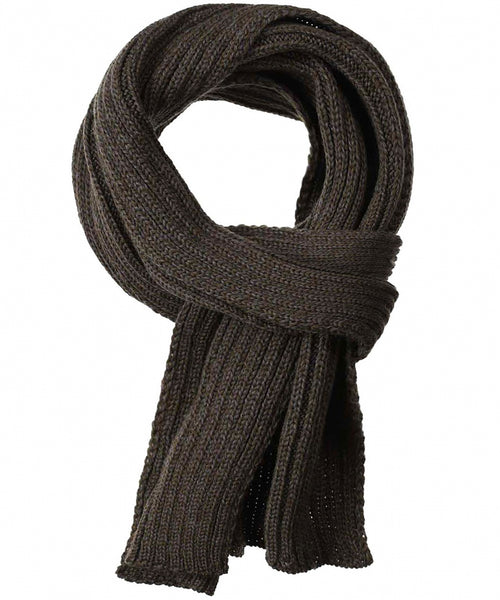 Ribbed merino sjaal | Groen