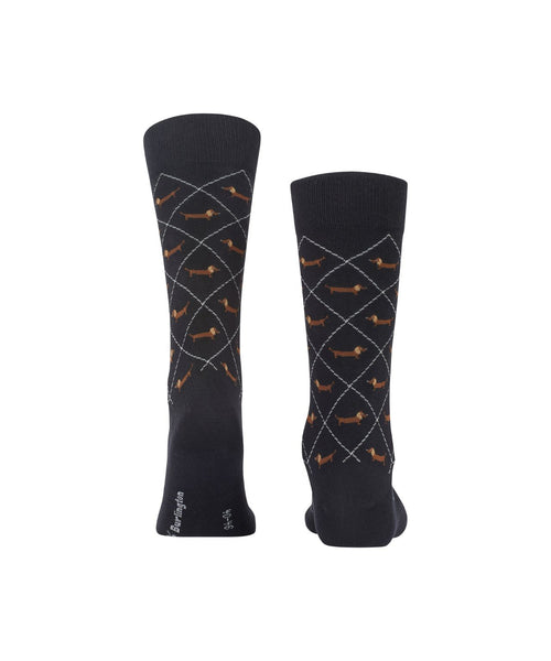 Burlington Dachshund Men's Socks | Black