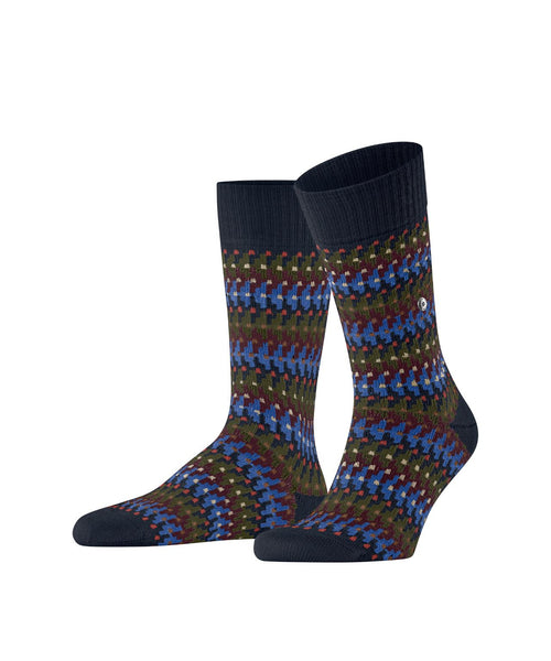 Burlington Retro Resort Men's Socks | Blue