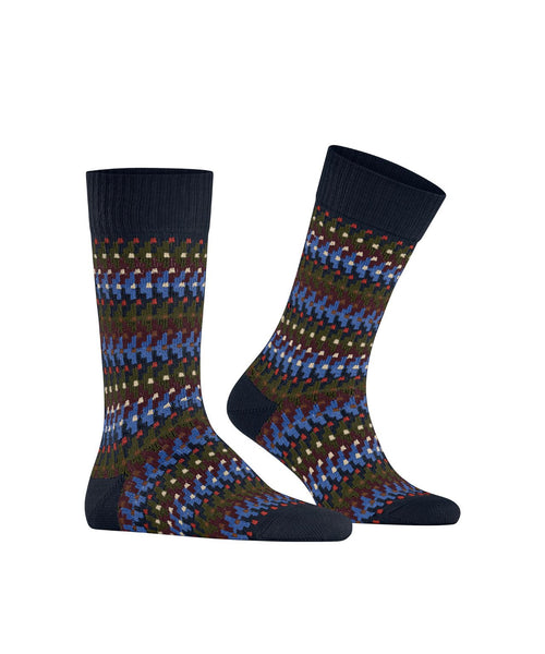 Burlington Retro Resort Men's Socks | Blue