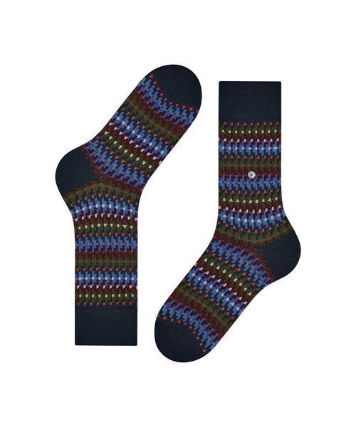 Burlington Retro Resort Men's Socks | Blue