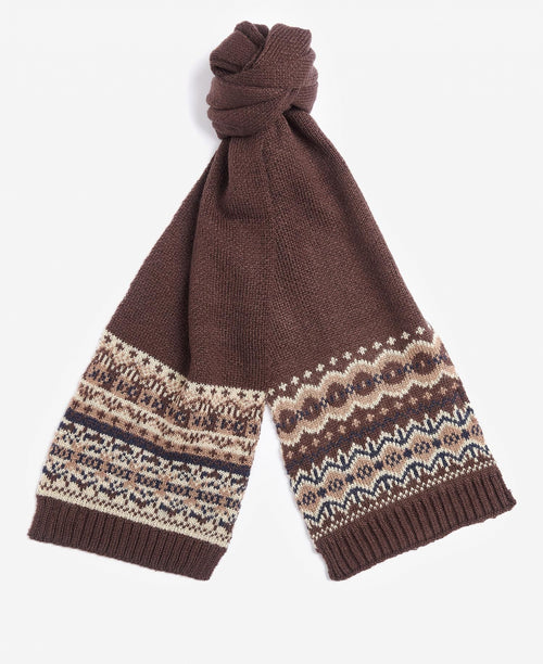 Barbour Fairisle Beanie&Scarf Gift Set | Groen