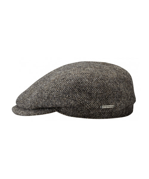 Stetson Driver Cap Herringbone | Dark Grey Herringbone