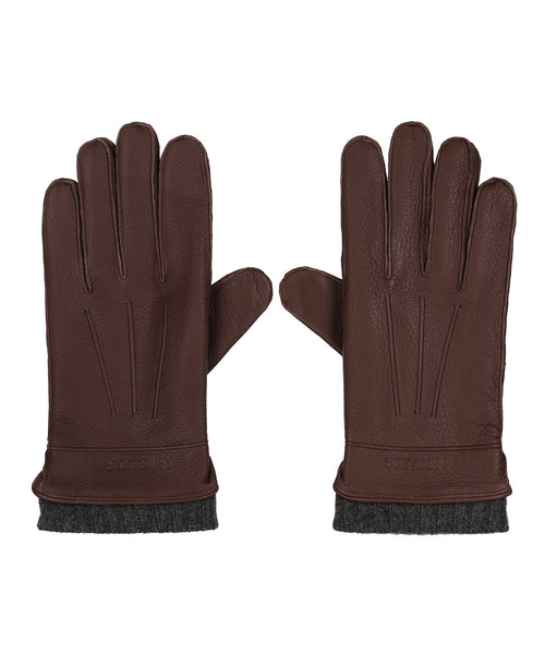 Stetson Gloves Deerskin with Cashmere | Brown