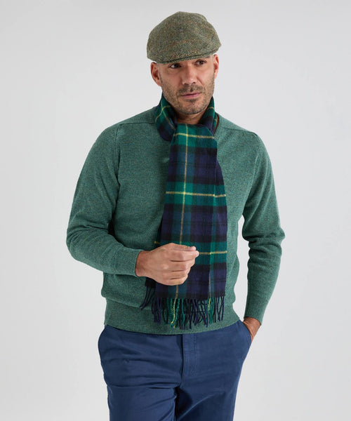 Lambswool Scarf Check | New Green and Yellow Tartan