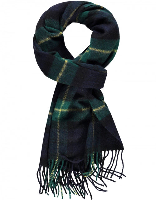 Lambswool Scarf Check | New Green and Yellow Tartan