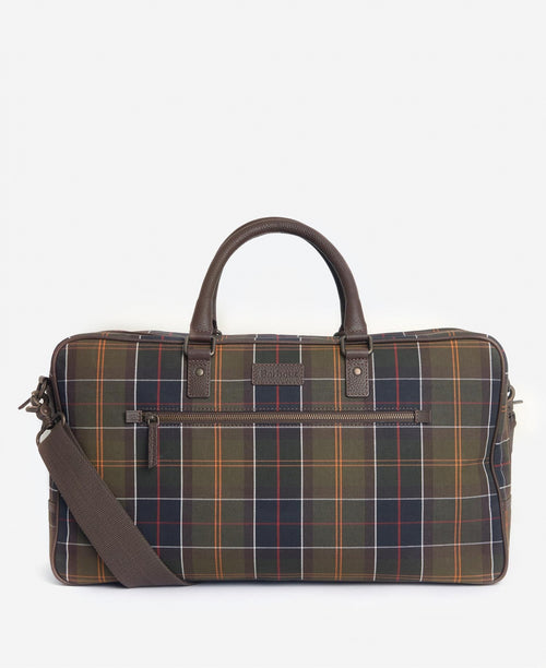 Barbour Tartan&Leather Holdall | Green