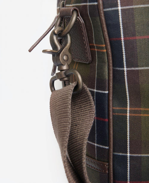 Barbour Tartan&Leather Holdall | Green