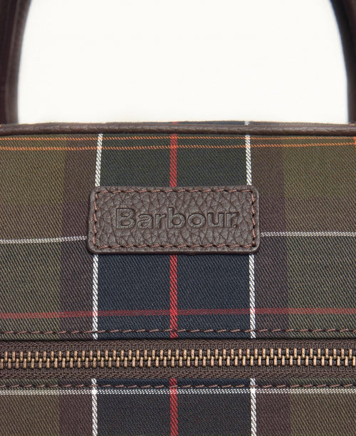 Barbour Tartan&Leather Holdall | Green