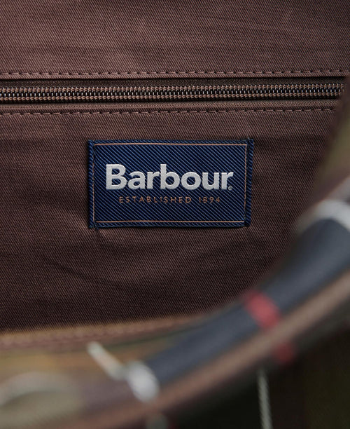 Barbour Tartan&Leather Holdall | Green