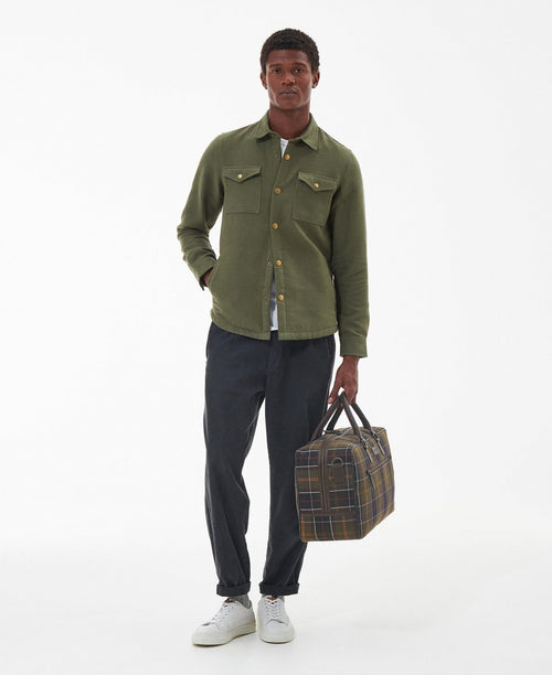 Barbour Tartan&Leather Holdall | Green