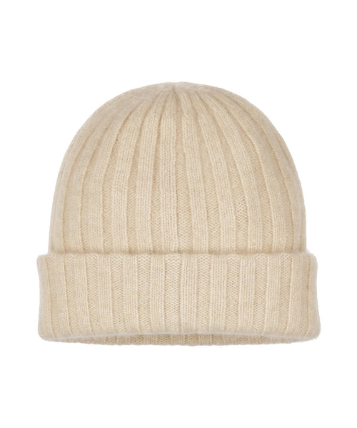 Beanie Undyed Cashmere | Beige