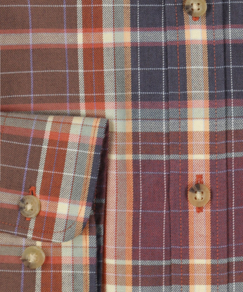 Viyella Shirt Button Down | Rood