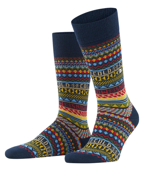 Burlington Snow Isle Men's Socks | Blue