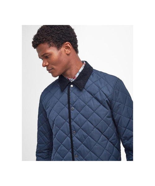 Barbour Baston Liddesdale Quilt | Navy Blue