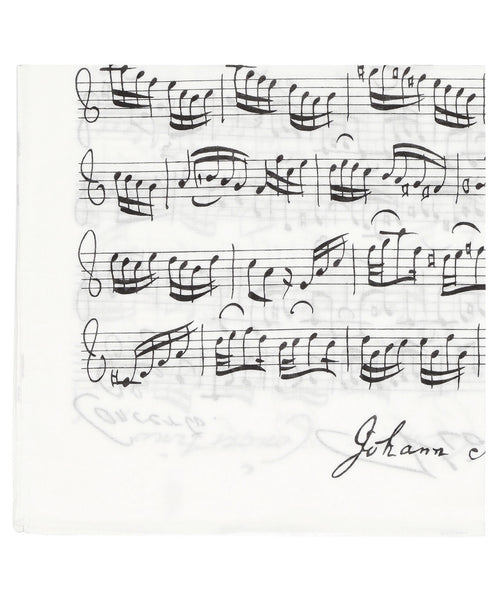 Printed Handkerchief | Music Bach