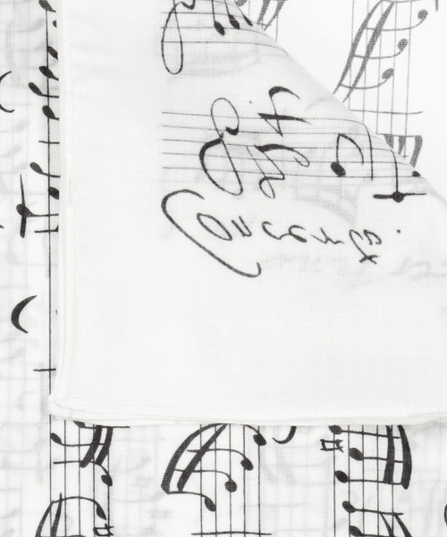 Printed Handkerchief | Music Bach