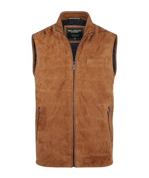 Wellington Bodywarmer Leather | Brown